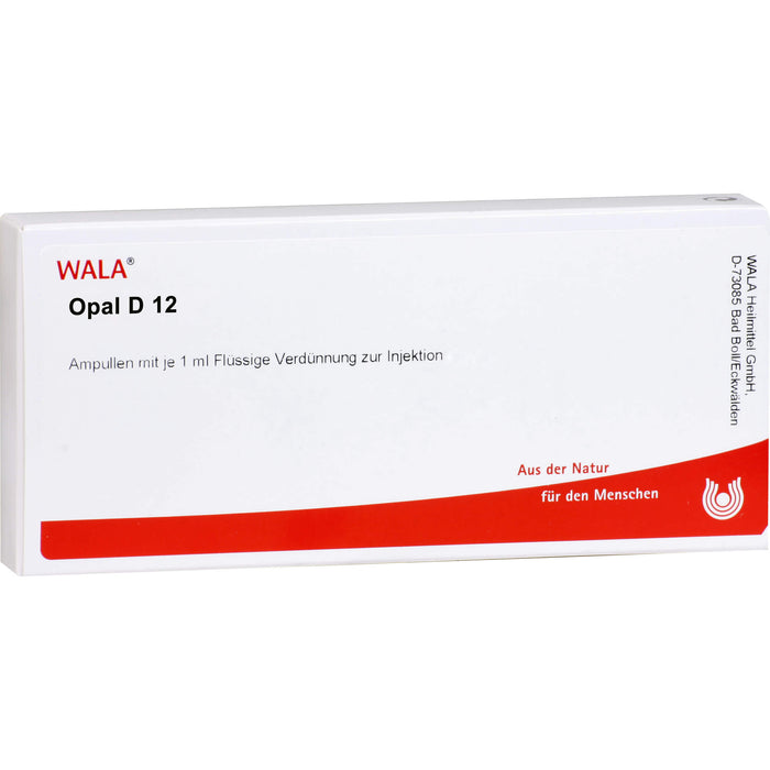 WALA Opal D 12 flüssige Verdünnung zur Injektion, 10 pcs. Ampoules