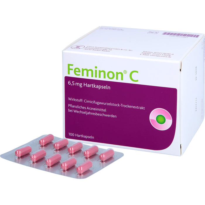 Feminon C Kapseln bei Wechseljahresbeschwerden, 100 pcs. Capsules