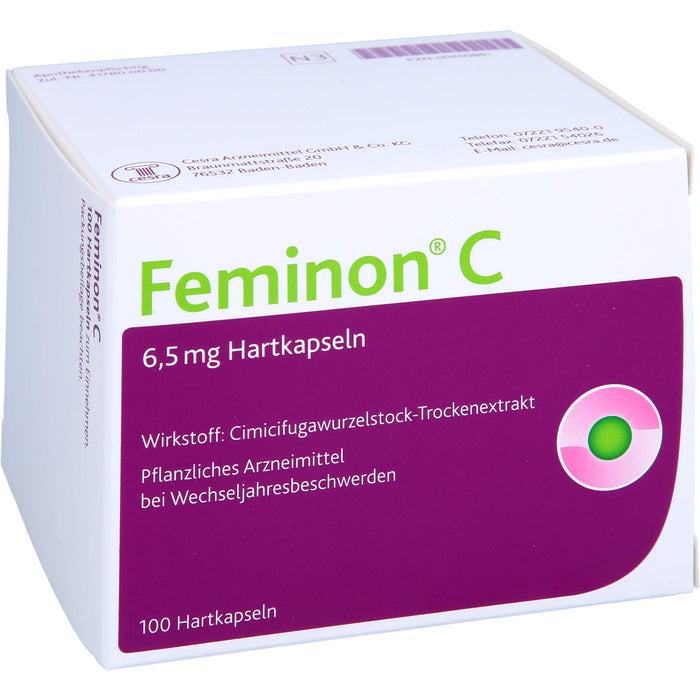 Feminon C Kapseln bei Wechseljahresbeschwerden, 100 pc Capsules