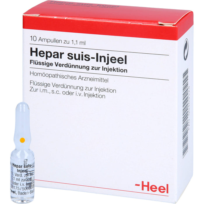 Hepar suis-Injeel flüssige Verdünnung, 10 pc Ampoules