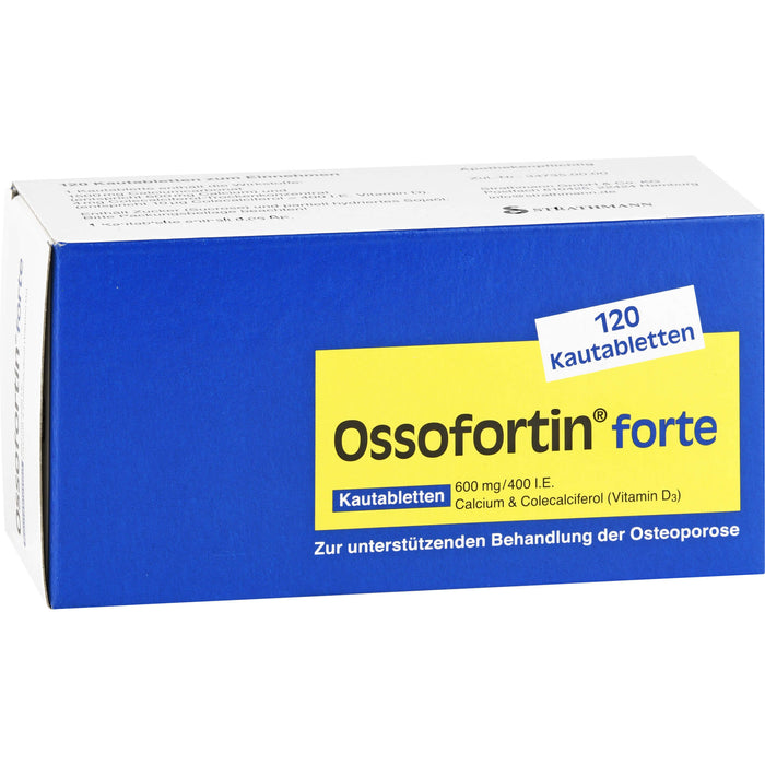 Ossofortin forte, 600 mg/400 I.E. Kautabletten, 120 St KTA