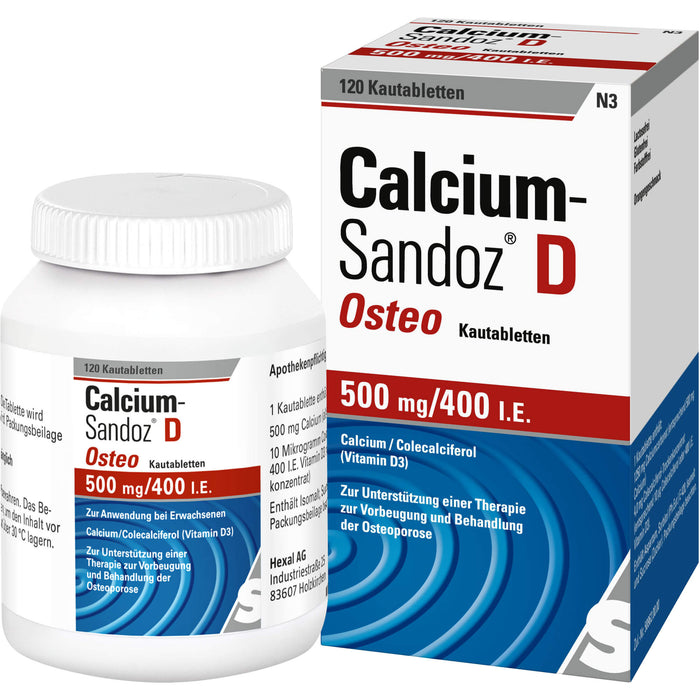 Calcium-Sandoz D Osteo Kautabletten, 120 pcs. Tablets