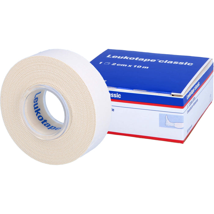 Leukotape classic unelastische Klebebinde 2 cm x 10 m weiß, 1 St. Wundauflagen