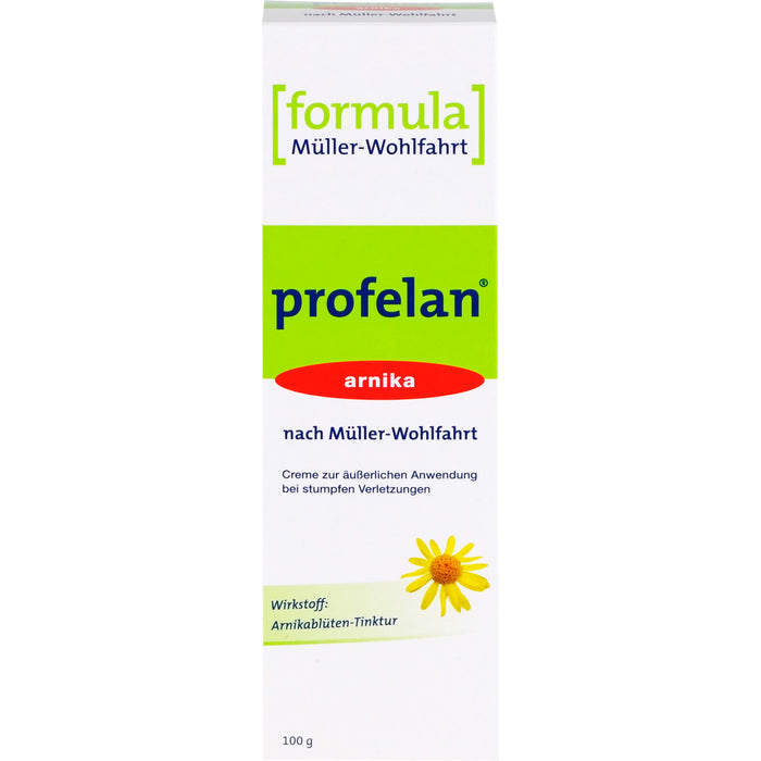 profelan arnika nach Müller-Wohlfahrt Creme bei stumpfen Verletzungen, 100 g Cream