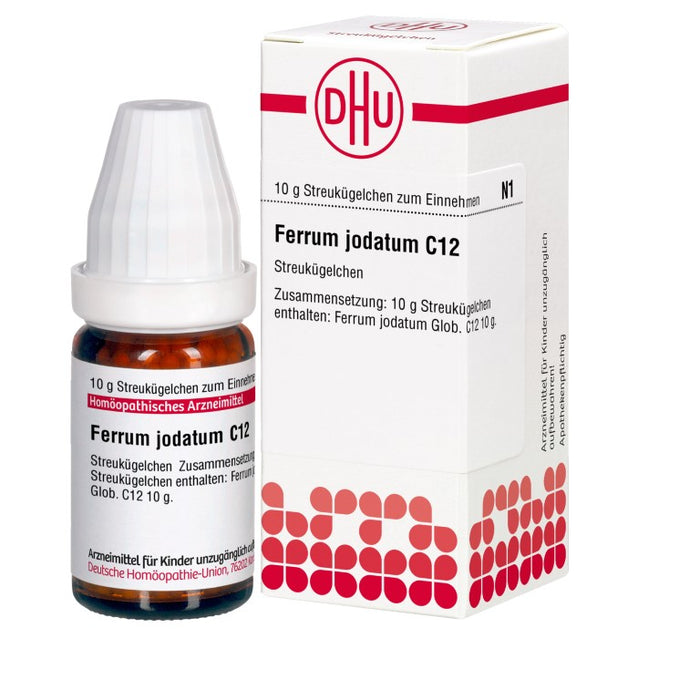 Ferrum jodatum C12 DHU Globuli, 10 g Globuli