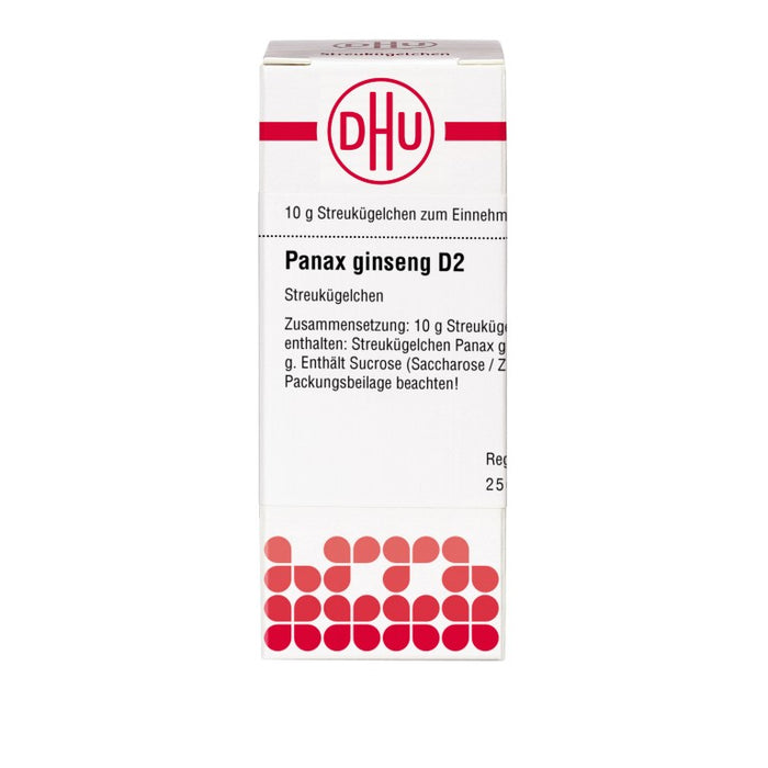 DHU Panax ginseng D2 Streukügelchen, 10 g Globules