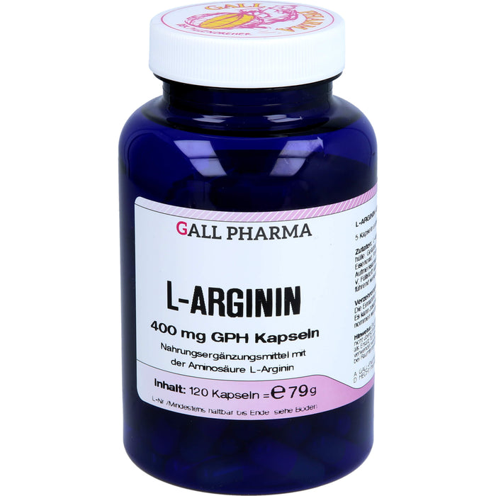 GALL PHARMA L-Arginin 400 mg GPH Kapseln, 120 pcs. Capsules