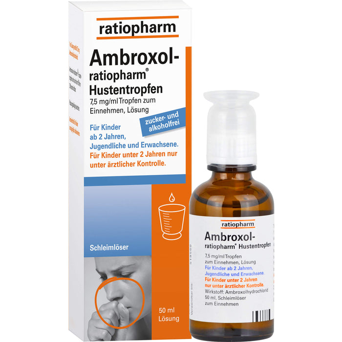 Ambroxol-ratiopharm Hustentropfen, 50 ml Solution