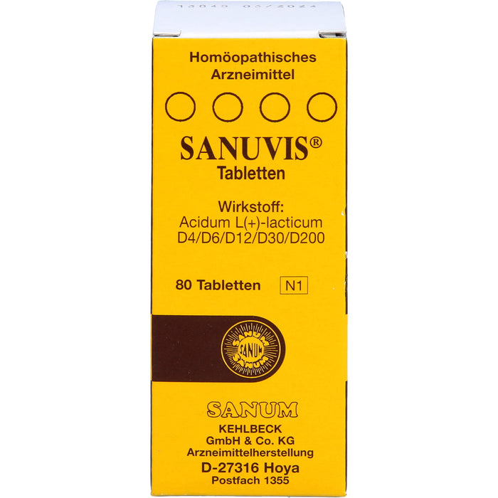 Sanuvis Tabletten, 80 pc Tablettes