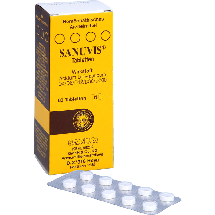 Sanuvis Tabletten, 80 St. Tabletten