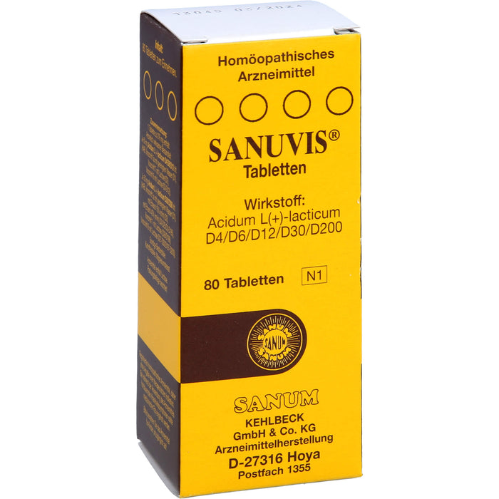 Sanuvis Tabletten, 80 pc Tablettes