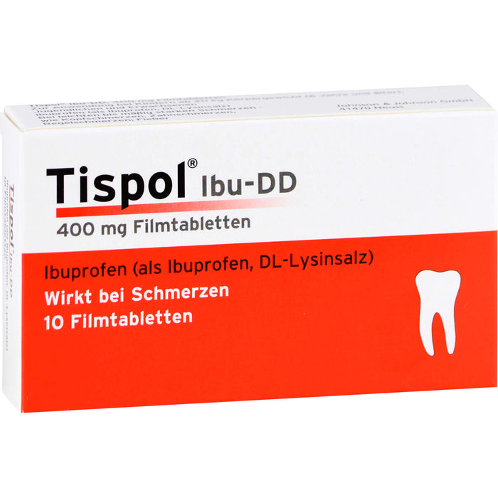 Tispol Ibu-DD Tabletten wirkt bei Schmerzen, 10 pc Tablettes