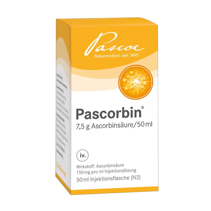 Pascoe Pascorbin Injektionslösung bei Vitamin-C-Mangel, 50 ml Solution