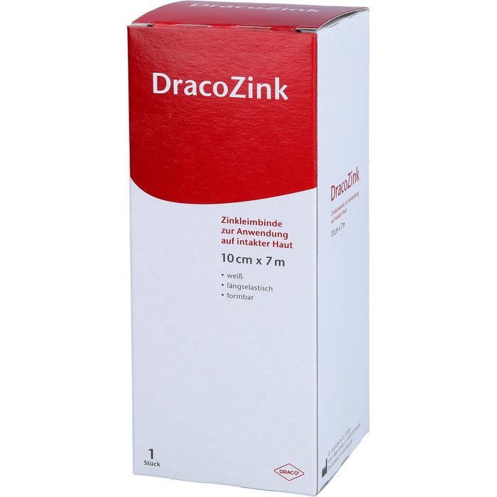 DracoZink Zinkleimbinde 10 cm x 7 cm, 1 pc Bandage