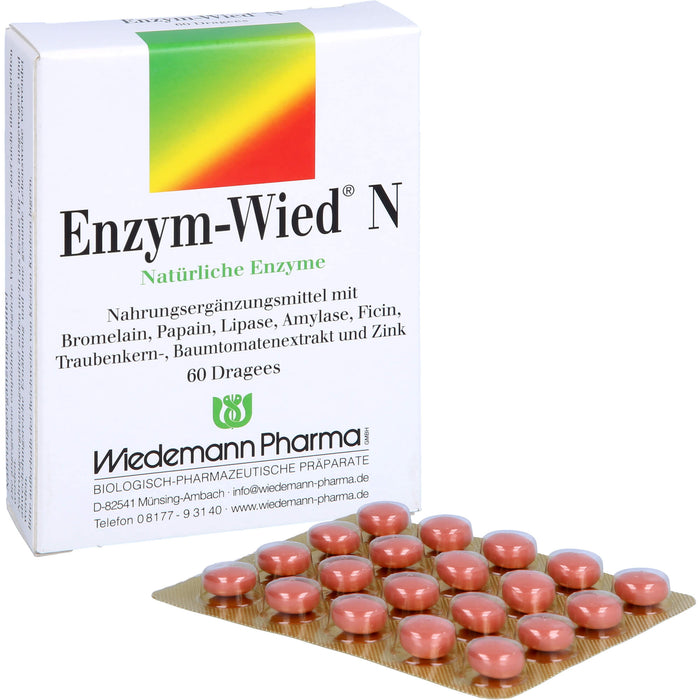 Enzym-Wied N natürliche Enzyme Dragees, 60 pc Tablettes