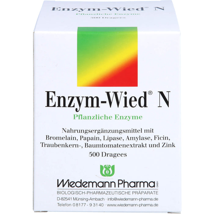 Enzym-Wied N Dragees, 500 pcs. Tablets