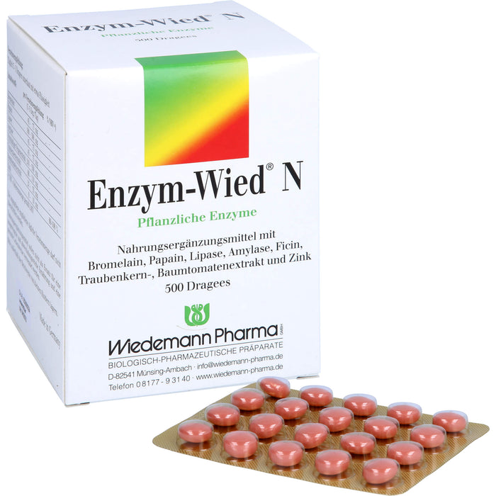 Enzym-Wied N Dragees, 500 pcs. Tablets