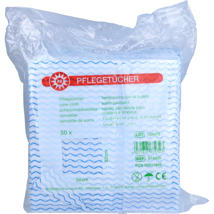 NOBAMED Pflegetücher 32 x 34 cm, 50 pc Tissus