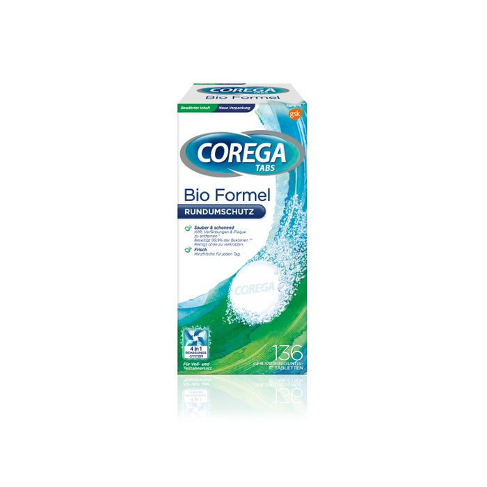 COREGA Tabs Gebissreinigungs-Tabletten Vorratspack, 136 St. Tabletten