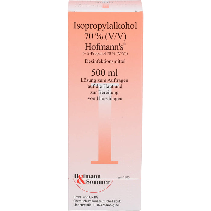 Isopropylalkohol 70% Hofmann's, 500 ml Solution