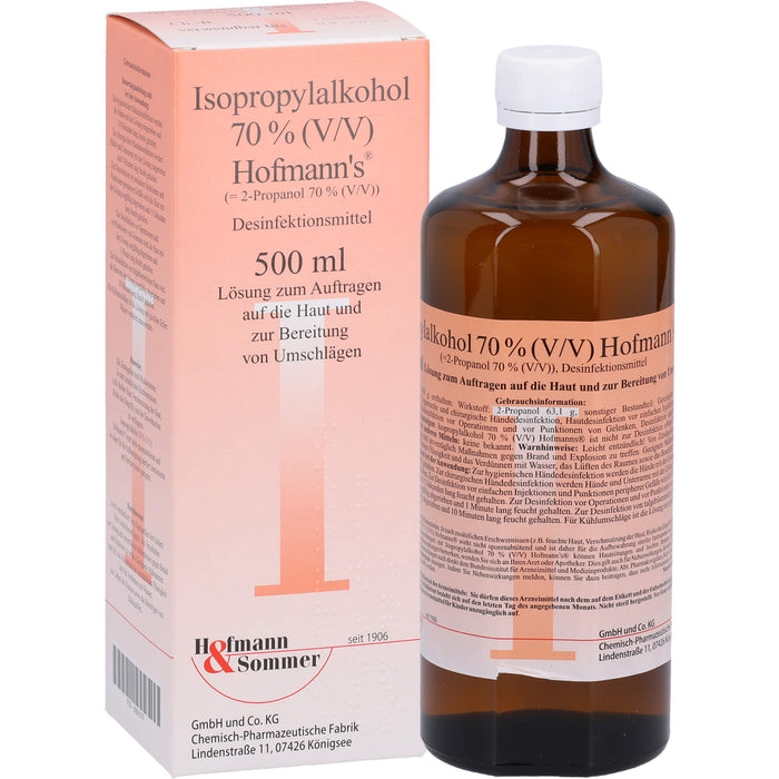 Isopropylalkohol 70% Hofmann's, 500 ml Solution