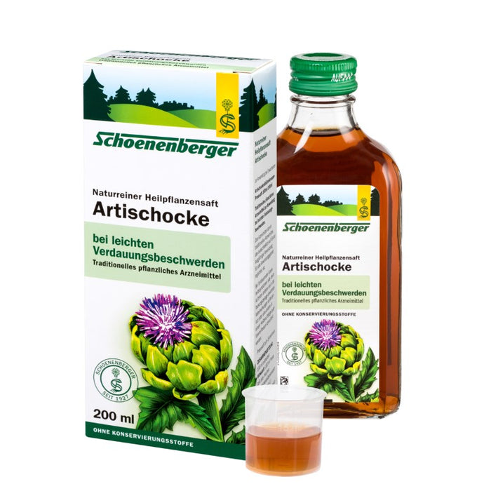 Schoenenberger Artischocke naturreiner Heilpflanzensaft, 200 ml Lösung