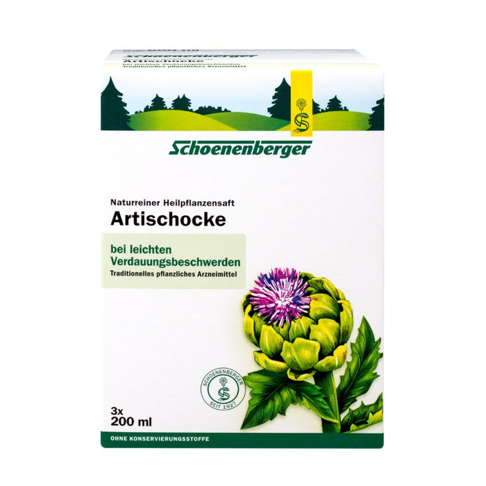 Schoenenberger Artischocke naturreiner Heilpflanzensaft, 600 ml Lösung