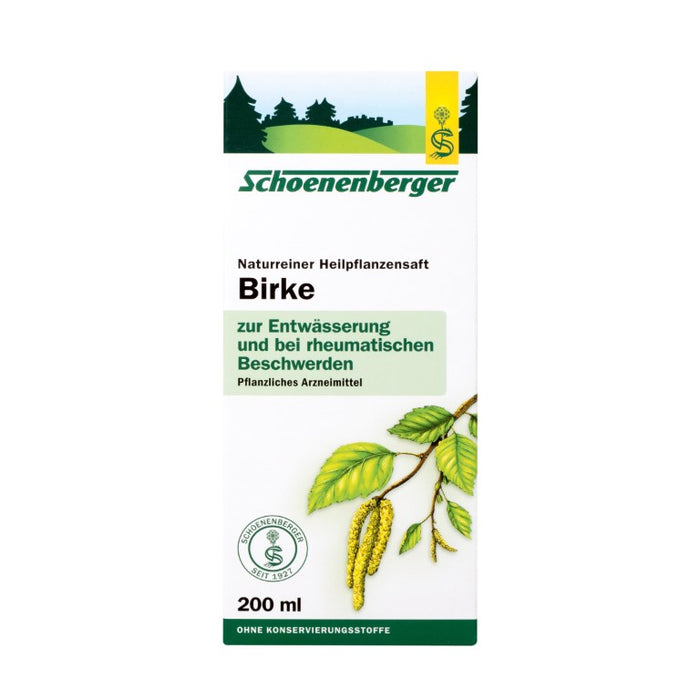 Schoenenberger Naturreiner Heilpflanzensaft Birke, 200 ml Solution