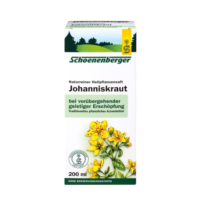 Schoenenberger Johanniskraut naturreiner Heilpflanzensaft, 200 ml Lösung