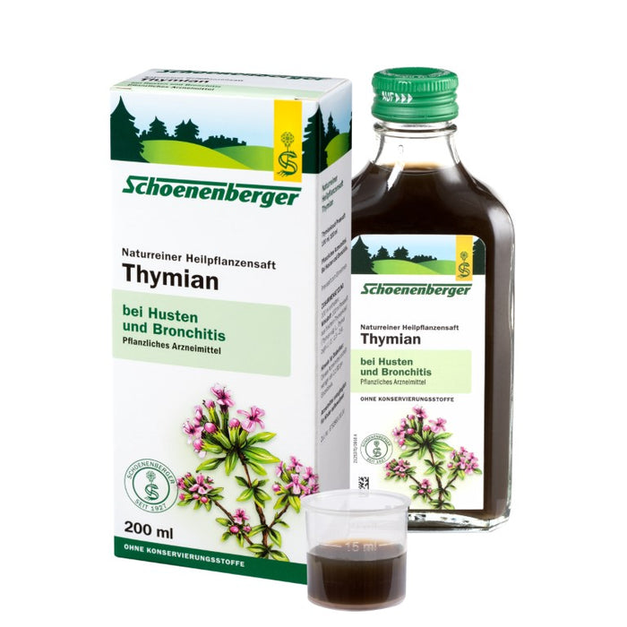 Schoenenberger Thymian naturreiner Heilpflanzensaft, 200 ml Lösung