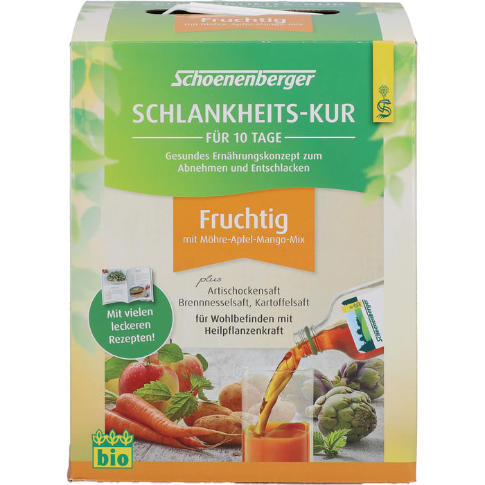 Schoenenberger Schlankheitskur fruchtig  für 10 Tage für Wohlbefinden mit Heilpflanzenkraft, 1 pc Paquet