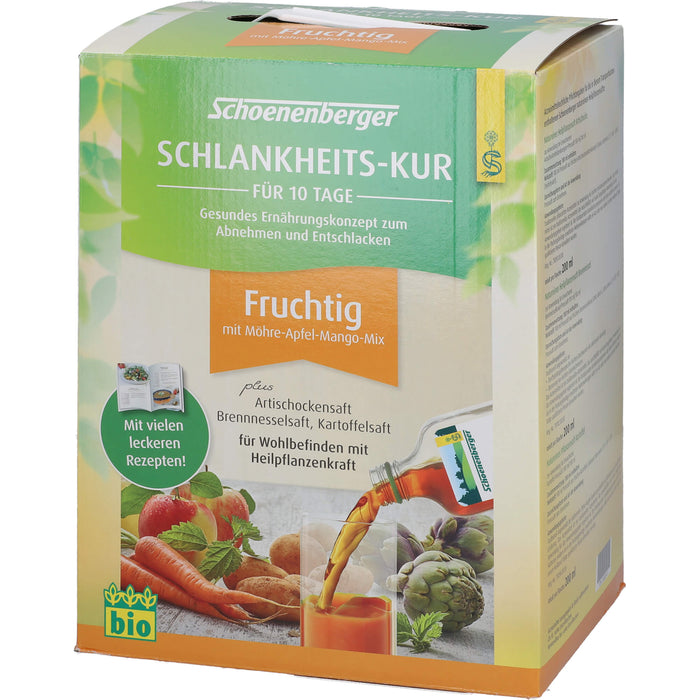 Schoenenberger Schlankheitskur fruchtig  für 10 Tage für Wohlbefinden mit Heilpflanzenkraft, 1 pc Paquet