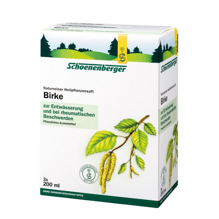 Schoenenberger Birke naturreiner Heilpflanzensaft, 600 ml Solution