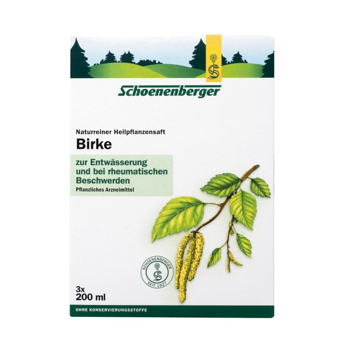 Schoenenberger Birke naturreiner Heilpflanzensaft, 600 ml Solution