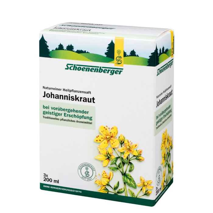 Schoenenberger Johanniskraut naturreiner Heilpflanzensaft, 600 ml Solution