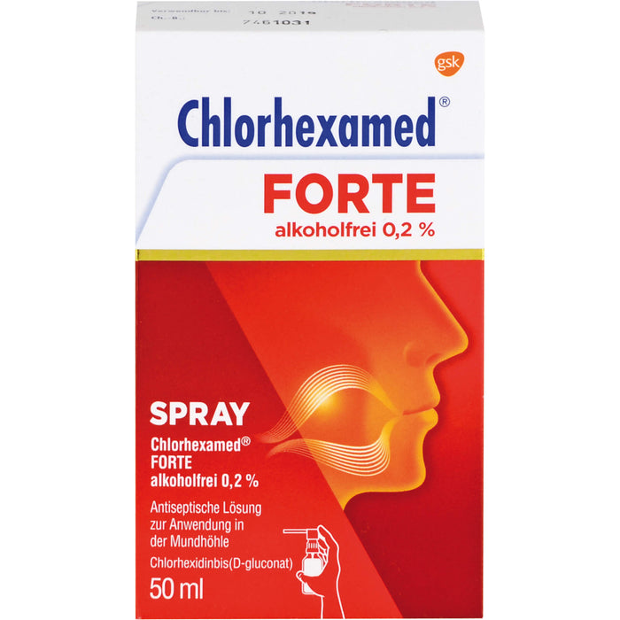 Chlorhexamed forte alkoholfrei 0,2 % Spray, 50 ml Solution