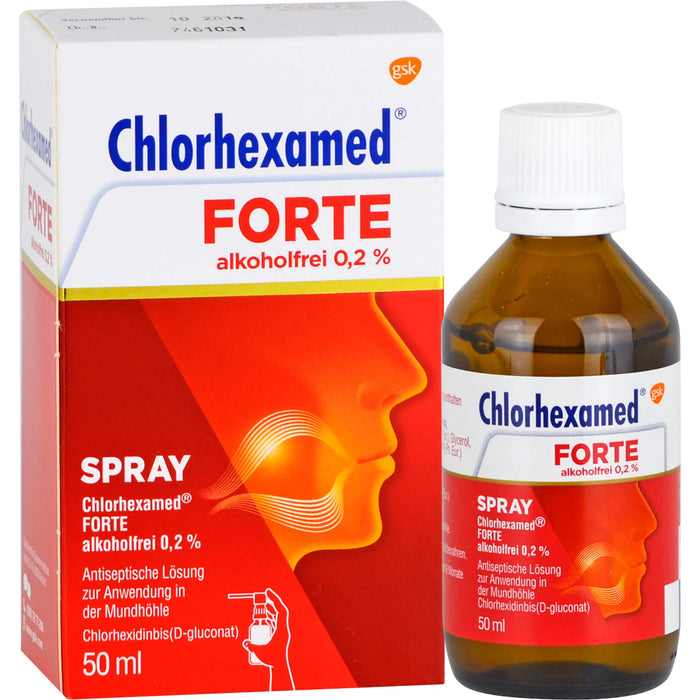 Chlorhexamed forte alkoholfrei 0,2 % Spray, 50 ml Solution