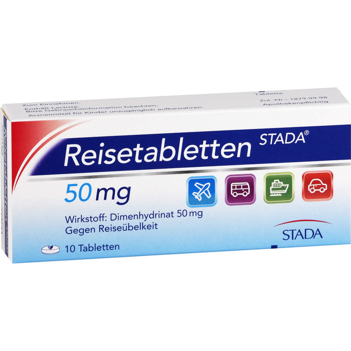 Reisetabletten STADA 50 mg, 10 St. Tabletten