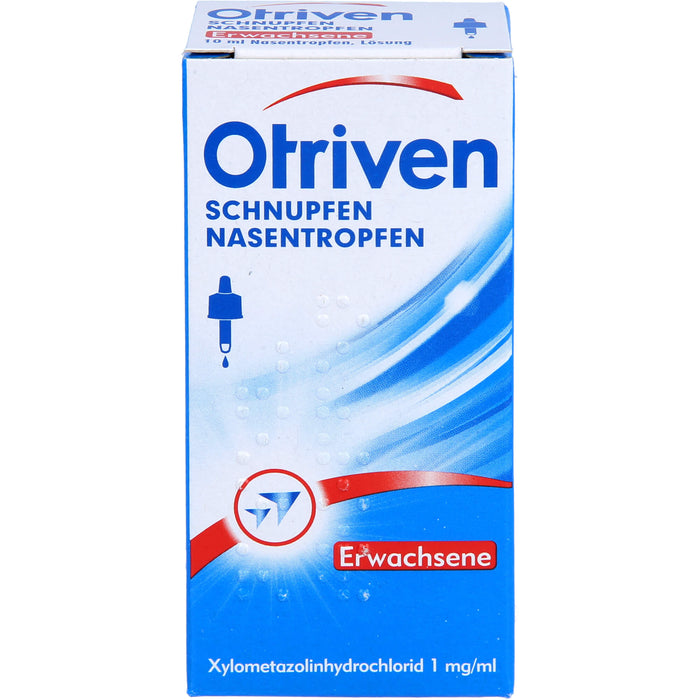 Otriven 0,1 % Nasentropfen für Erwachsene bei Schnupfen, 10 ml Lösung