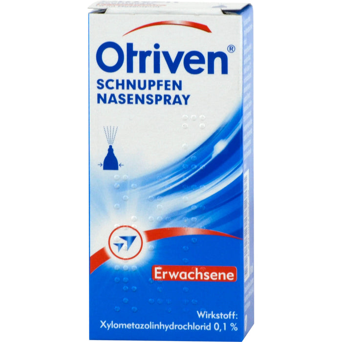 Otriven 0,1 % Nasenspray für Erwachsene bei Schnupfen, 10 ml Solution