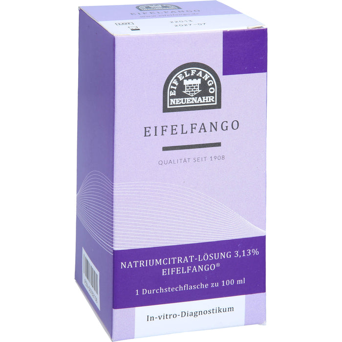 Natriumcitrat-Lösung 3,13 % Eifelfango, 100 ml Solution