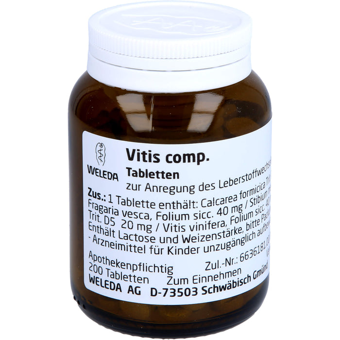 Vitis comp. Weleda Tabletten, 200 St TAB