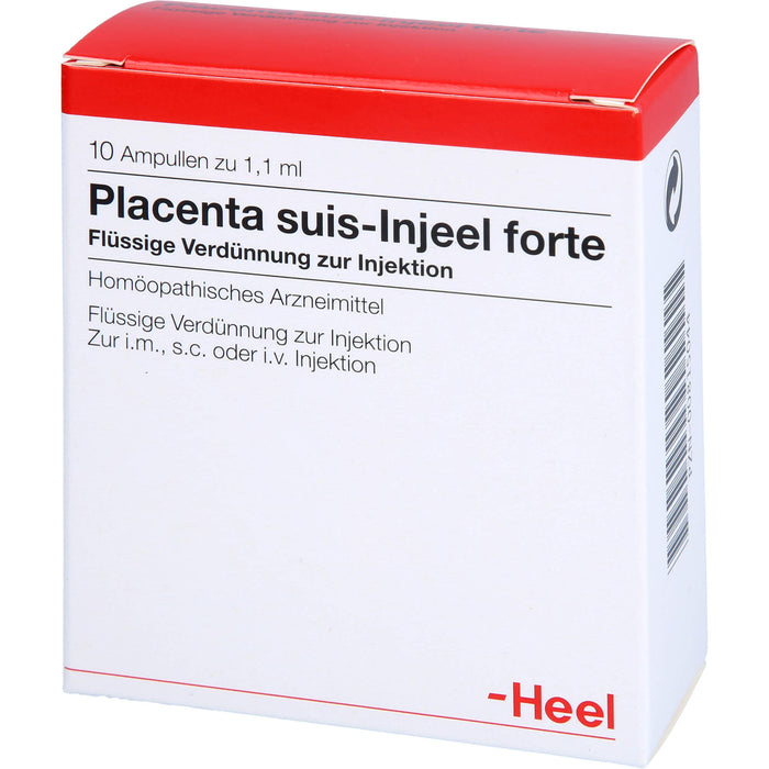 Placenta Suis Injeel forte flüssige Verdünnung, 10 St. Ampullen