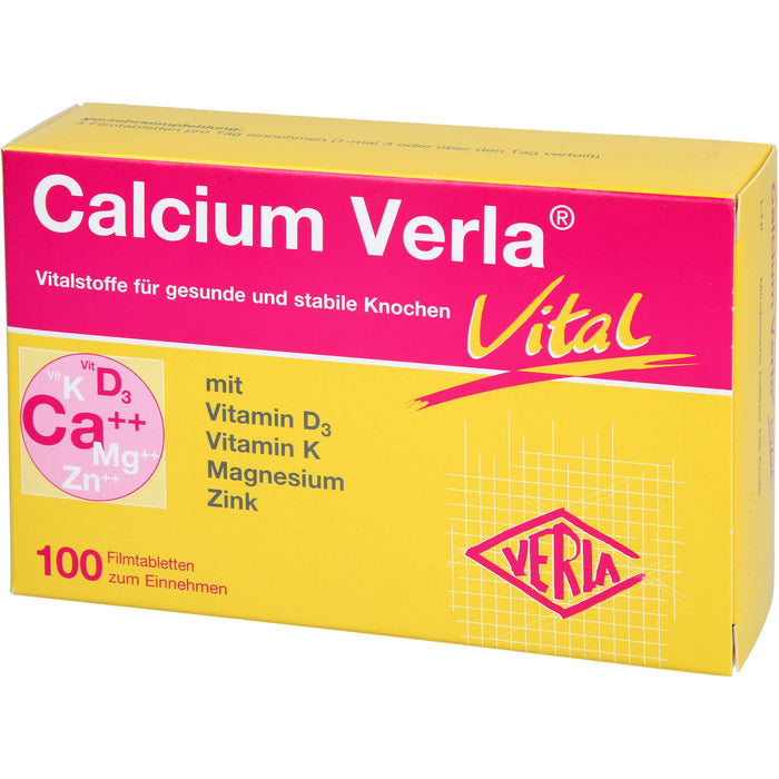 Calcium Verla vital Filmtabletten, 100 pcs. Tablets