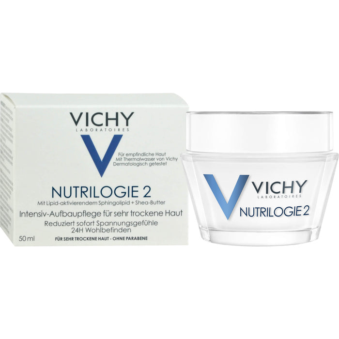 VICHY Nutrilogie 2 Intensiv-Aufbaupflege für sehr trockene Haut, 50 ml Creme