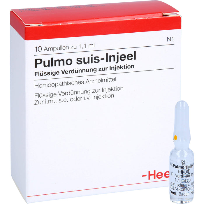 Heel Pulmo suis-Injeel flüssige Verdünnung zur Injektion, 10 pc Ampoules