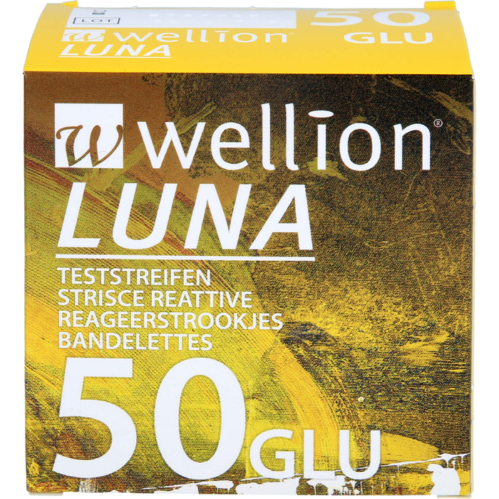 Wellion Luna Blutzuckerteststreifen, 50 pc Bandelettes réactives