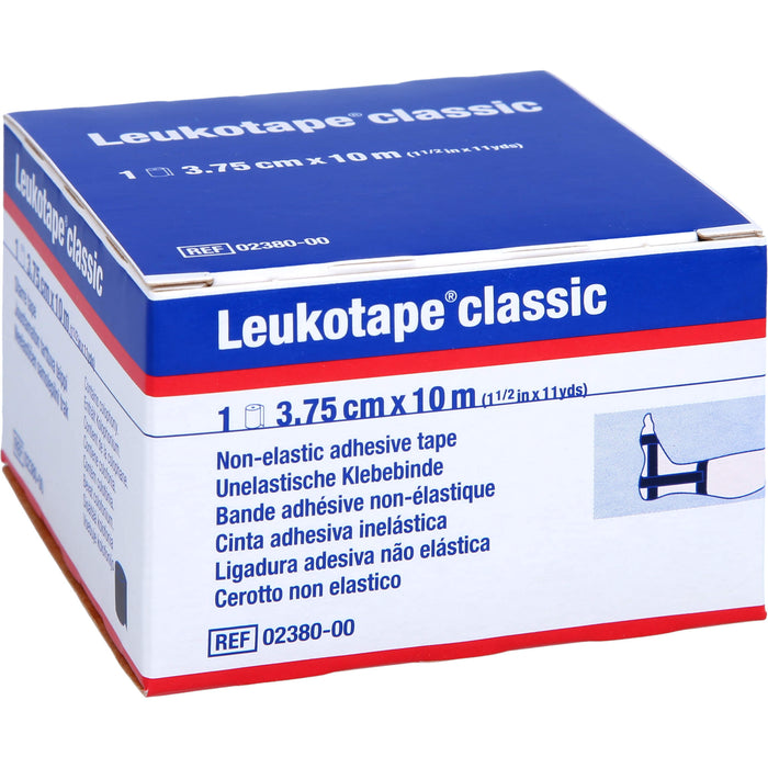 Leukotape classic 3,75 cm x 10 m schwarz Klebebinde, 1 pcs. Pack