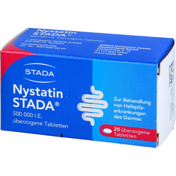 Nystatin STADA Tabletten bei Hefepilzerkrankungen des Darmes, 20 St. Tabletten