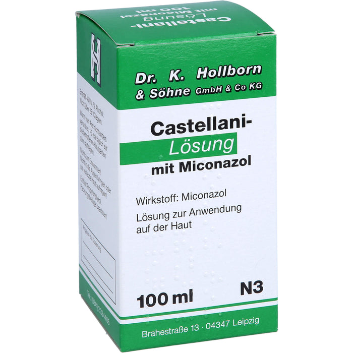 Castellani-Lösung mit Miconazol bei Pilzerkrankungen der Haut, 100 ml Solution